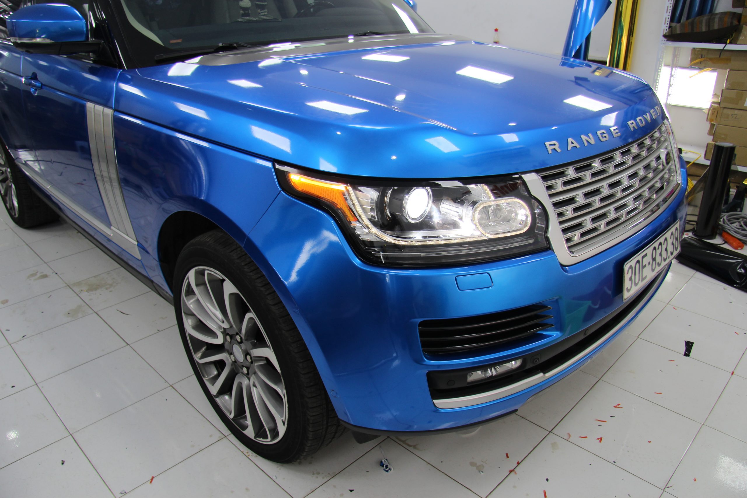 Xe đã dán Wrap đổi màu ô tô - Range Rover